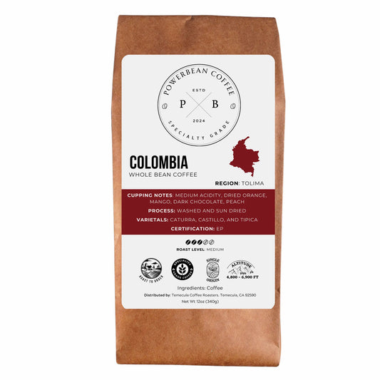 Colombia Medium Roast Coffee - Fair Trade Organic